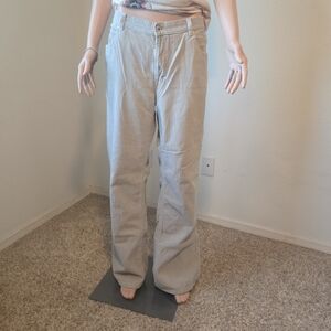 Women's GAP Beige Corduroy Flare Fit Pants